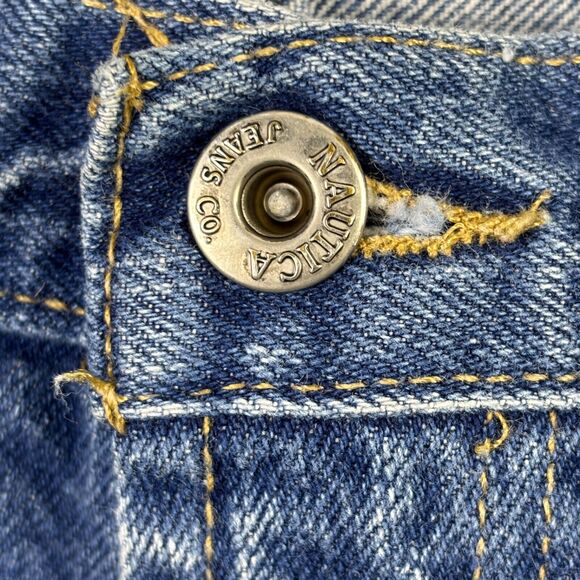 Vintage Y2K Nautica Jeans Denim Jean Shorts Men’s Size 38 Baggy Carpenter Med - Picture 6 of 12